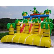 Cheap inflatable jungle slides palm tree